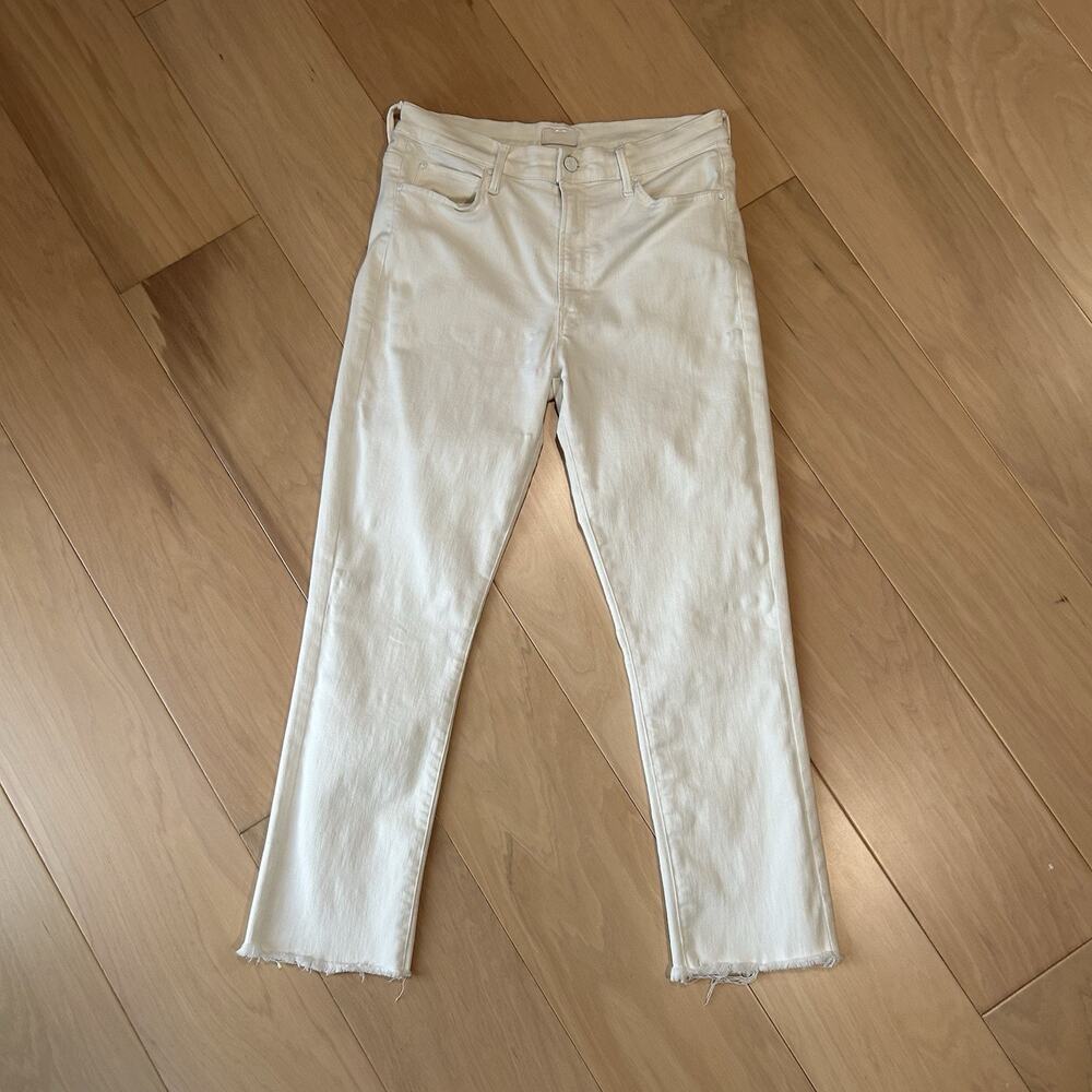 Mother High Waisted Rascal Crop Fray Fairest Of Them All Jean *Stain Women’s 30”